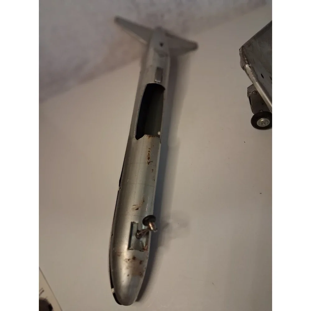 Vintage 1960s Pan Am Boeing 707 Tin Litho Friction Toy Airplane Japan 15-18